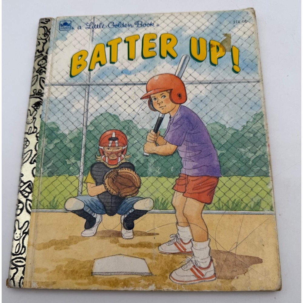 Vintage 1991 Little Golden Book Batter Up! Andrew Gutelle Baseball 211-68